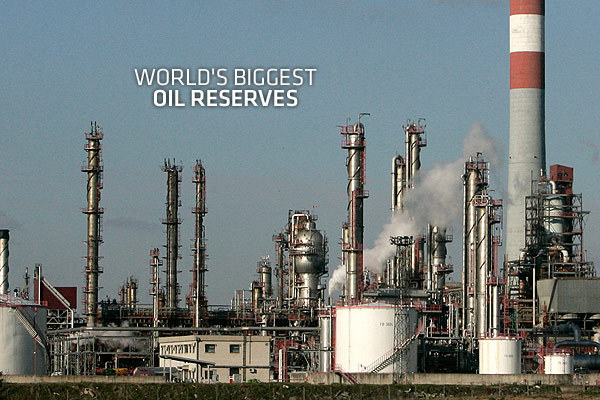 2012년 현재 세계에서 석유가 가장 많은 나라 Top15