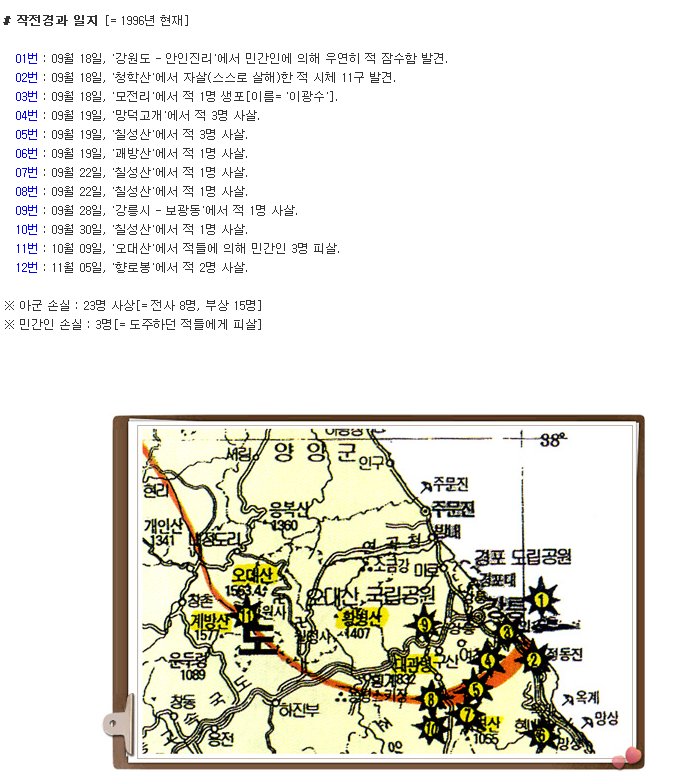 96년 강릉무장공비 사건 실화&자료 | 인스티즈