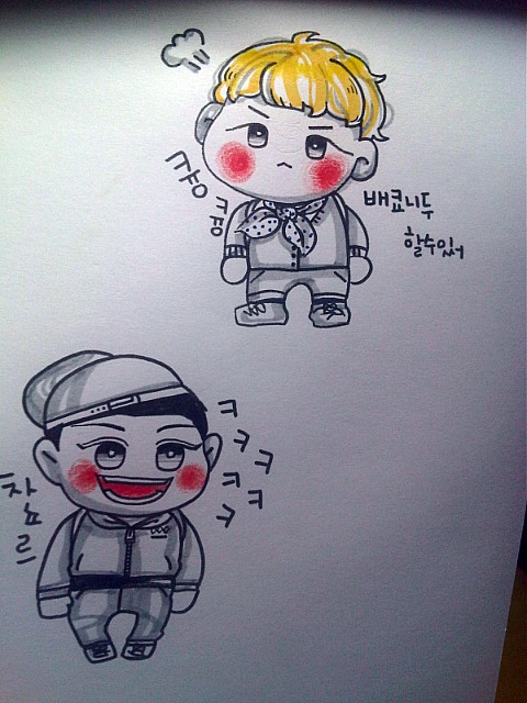 [EXO/팬아트/찬백?] 배쿄니두 할수있써 | 인스티즈