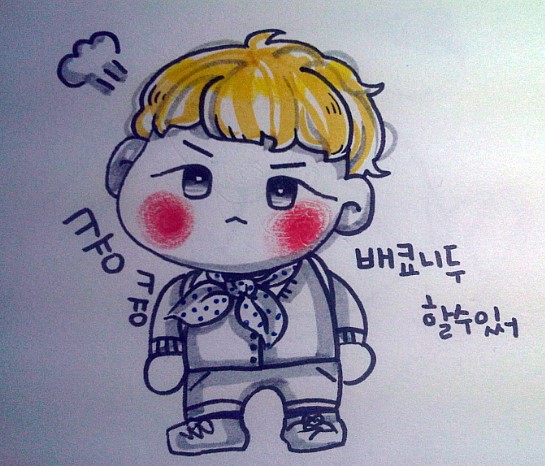 [EXO/팬아트/찬백?] 배쿄니두 할수있써 | 인스티즈