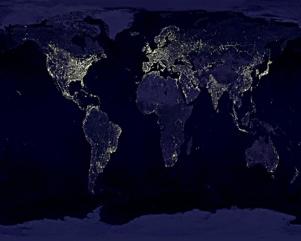 인공위성에서 본 지구 야경사진.jpg | 인스티즈
