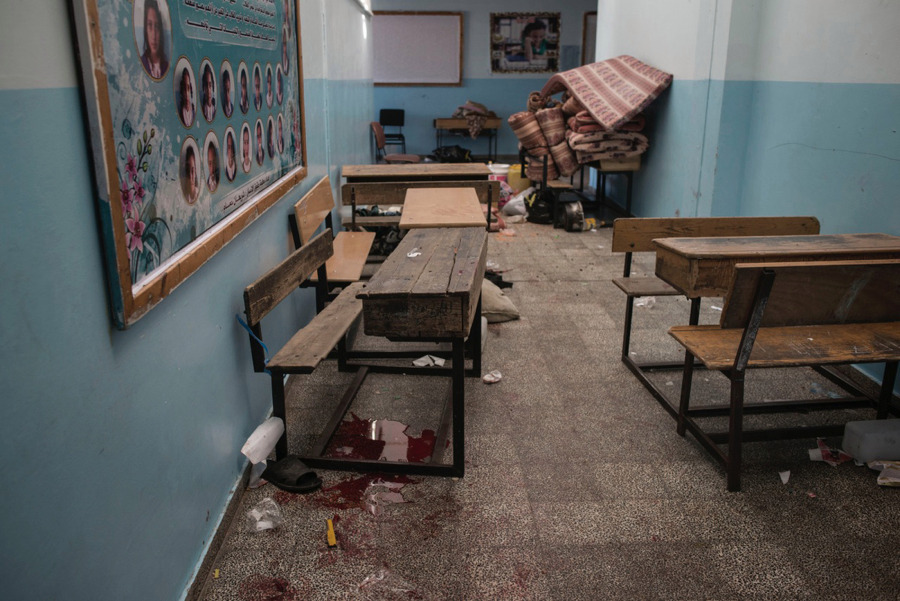 UN 대피소 폭격이후 사진들 | 인스티즈